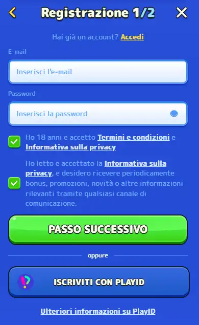 Registrazione Pistolo Casino: conto, requisiti e accesso